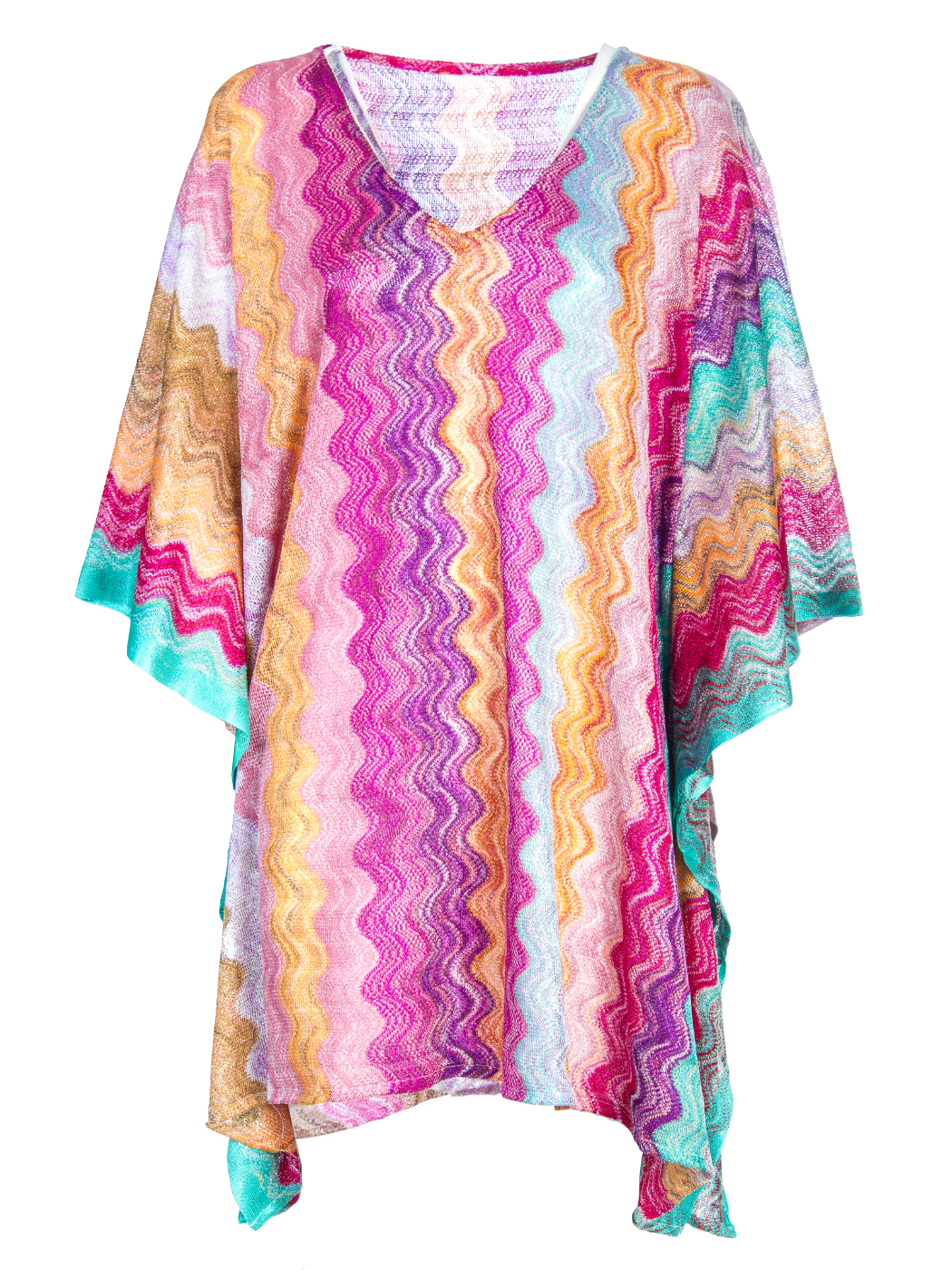 SHORT DRESS JACQUARD WAVE LUREX, 3TG - TIFFANY